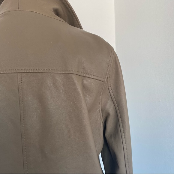 ESPRIT Faux Leather Moto Jacket - Warm Gray/Taupe/Tan - Picture 6 of 12